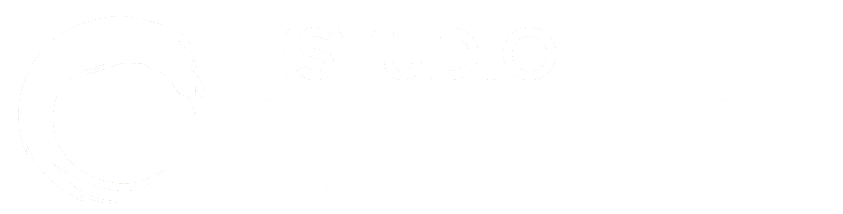 Logo Antonio Medina blanco